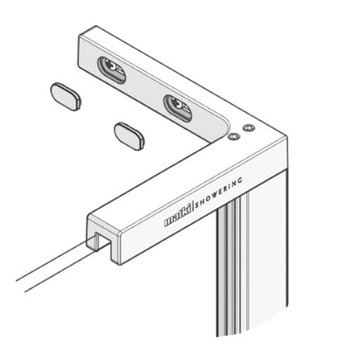 Matki Eauzone Plus Top Wall Bracket (RH) 6182AF