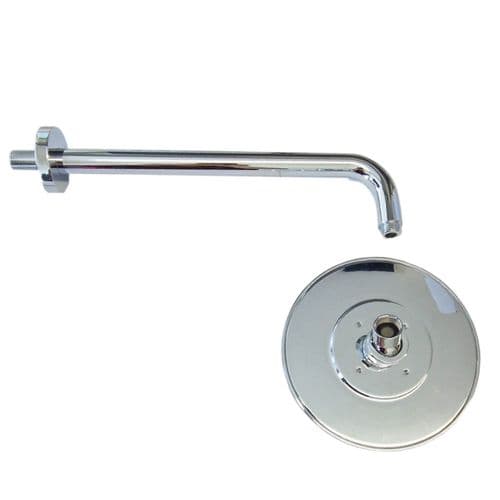 Matki Elixir 180mm Deluge Shower Head With Curved Projection Arm EX1080