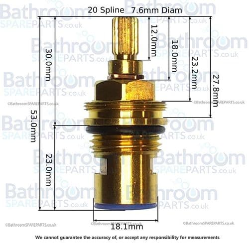 Matki EX5 Mark One On/Off Clockwise Close Cartridge P0000000003