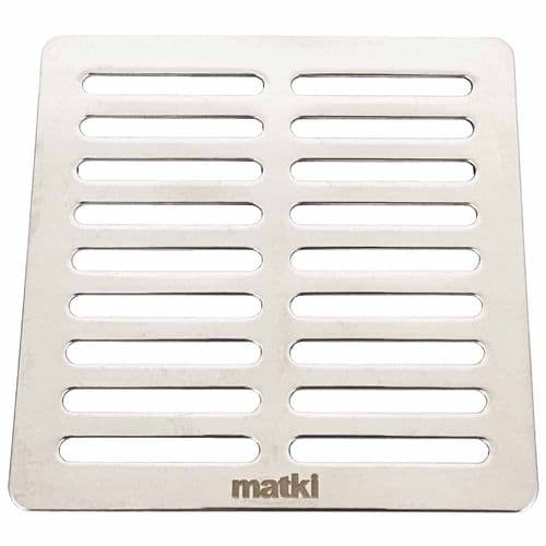 Matki LPW90 Waste Cover Cap Square Grill 7491ASILVER