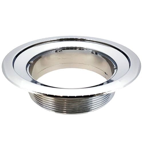 Matki LPW90 Waste Flange For Round Plate - Chrome 5953ASILVER