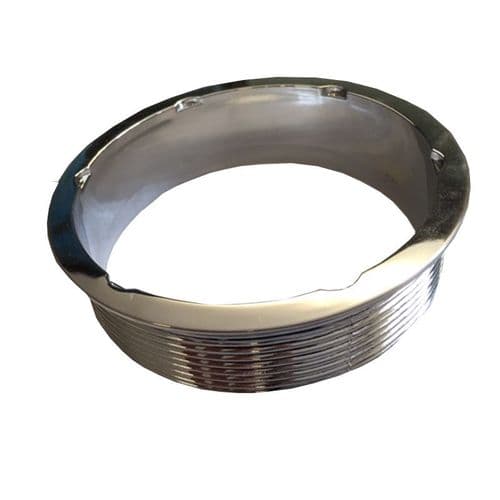 Matki LPW90 Waste Flange For Square Plate - Chrome 5957ASILVER