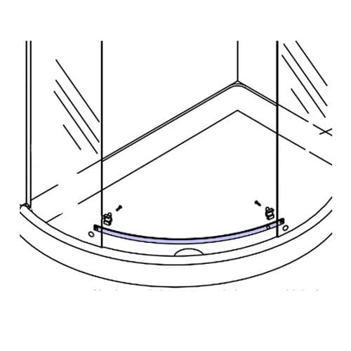Matki Mirage ECC Bottom Guide Rail 2612ASILVER
