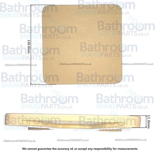 Matki SL Grey White Waste Cover RR-0000500/RAL9002