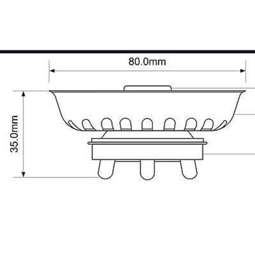 McAlpine Replacement Plug for Basket Straining Wastes BSKTOP