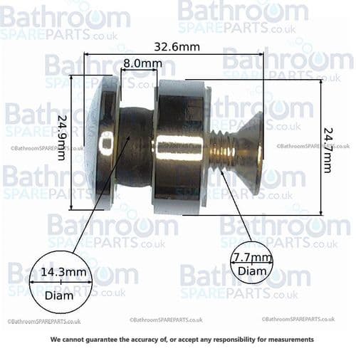 Merlyn 10 Rail To Glass Fixing SP010S17