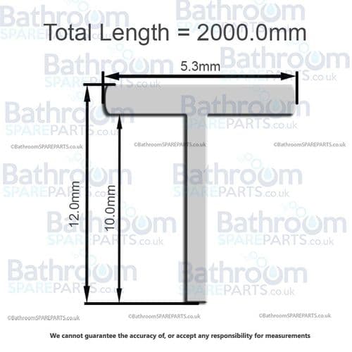 Merlyn 5 Series 2m Old Design Bottom Door Seal SP01169