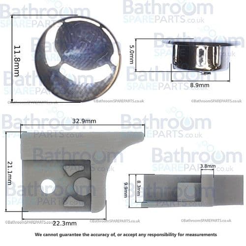Merlyn Bottom Roller Stop & Rubber SP0V6105