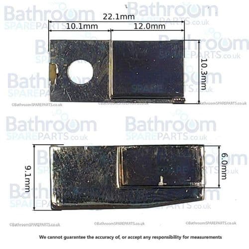 Merlyn Fixed Glass Clip Pair L/R - SP0N085