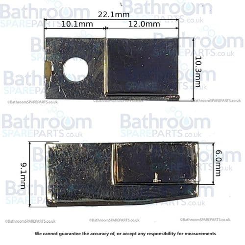 Merlyn Fixed Glass Clip Pair SP0N085