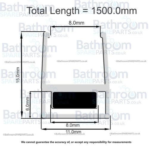 Merlyn 2 Panel Folding Bath Screen MB8 Spare Parts