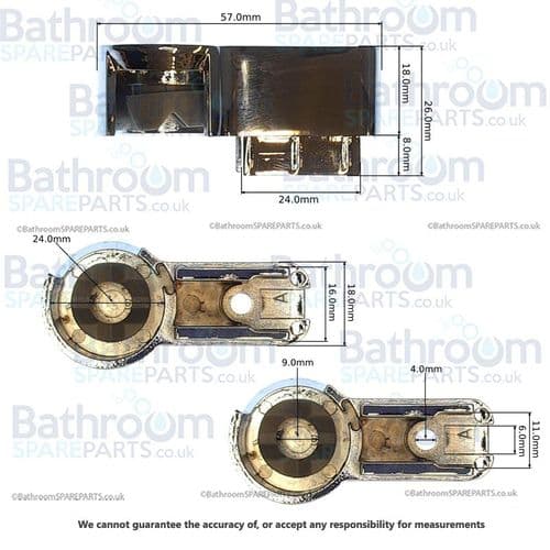 Merlyn Obs Bracket With Nylon Rising Piece Right Hand SP0BSYS021R
