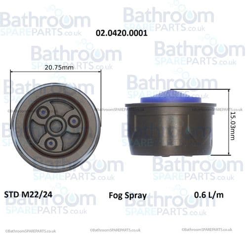 Neoperl Atomizer Triple Jet Aerator 02.0420.00001