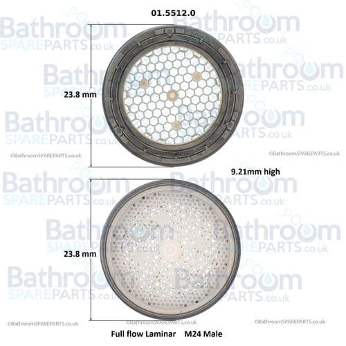 Neoperl CACHÉ® SLIM  HONEYCOMB SSR M24 01.5512.0