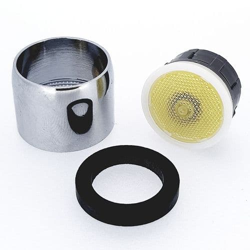 Neoperl Cascade SLC M22 Female Tap Aerator Yellow Insert 2.2 gpm 40.0053.023