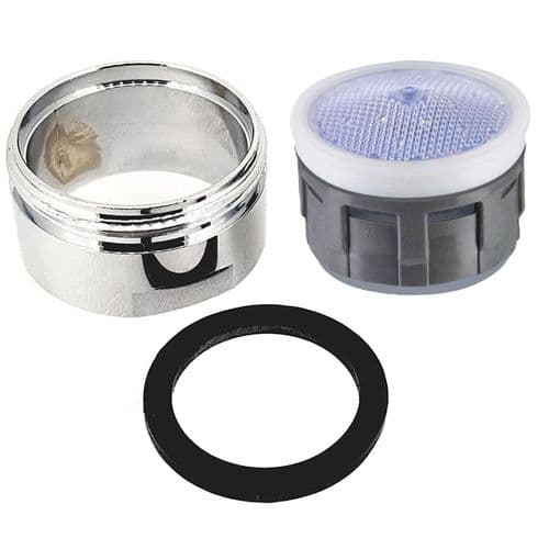 Neoperl Cascade SLC M24 Male Tap Aerator Blue Insert 1.0 gpm 40.0058.033