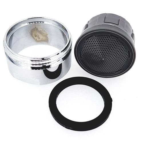 Neoperl Cascade SLC M24 Male Tap Aerator Dark Grey Insert 27.0 - 30.0 lpm 40.0006.033