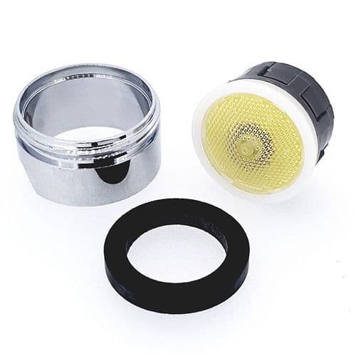 Neoperl Cascade SLC M24 Male Tap Aerator Yellow Insert 2.2 gpm 40.0053.033