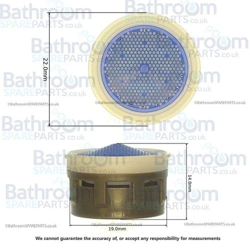 Neoperl M22/24 Full Flow Aerator Insert 40.3030.00001