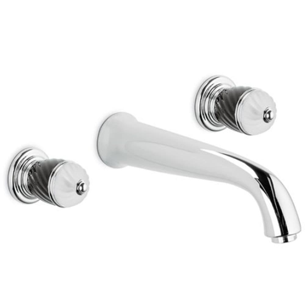 Newform Deluxe External 3-Hole Wall-Mounted Wash Basin Without Pop-Up ...