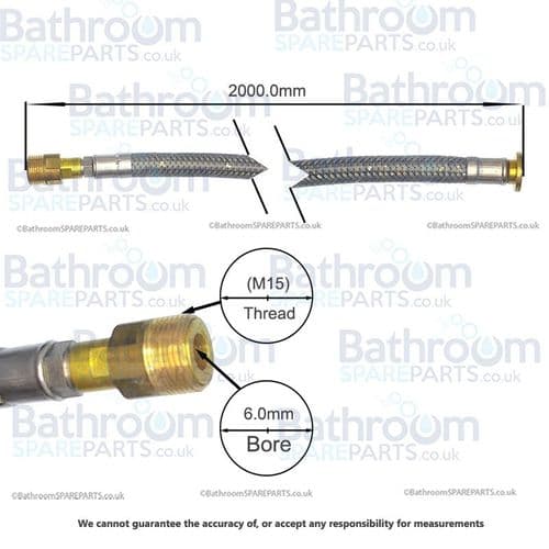 Newform Flexi 2M Pull Out Hose Brushed Steel 15106.00.000