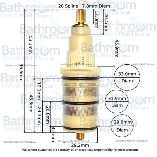 Newform Thermostatic Cartridge 25920