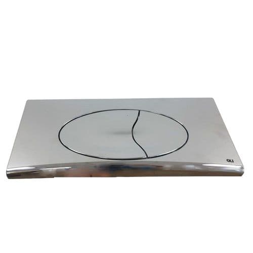 Oli Happy 2 Toilet Flushplate 345 x 160mm Chrome OL0629004