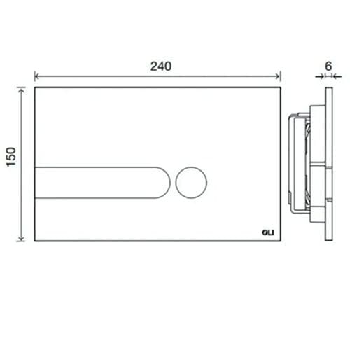 Oli i-Plate Black Soft Touch OL0670005