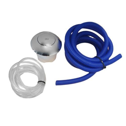 Oli In Wall Pneumatic Push Button Polished Chrome OL0605004