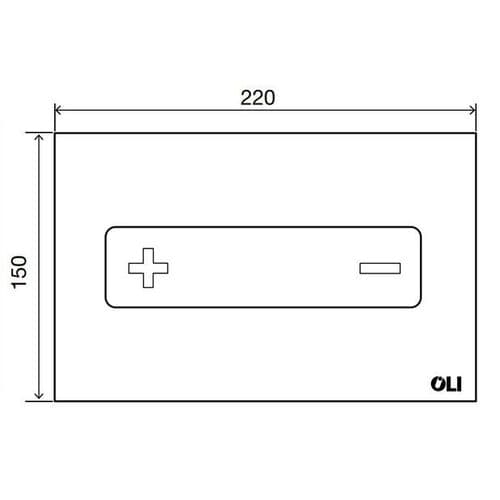 Oli Oceania Glass White Flush Plate 054554