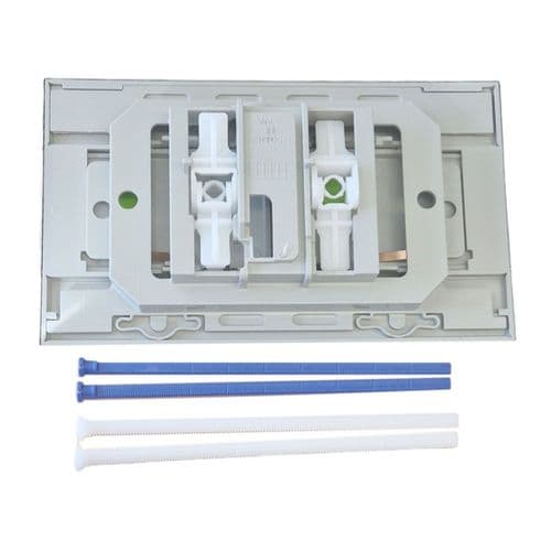 Oli Slim Mechanical Dual Flush Plate Stainless Steel 057141