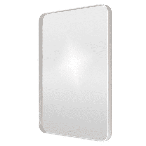Origins Living City Rectangular Mirror White 50cm B375639