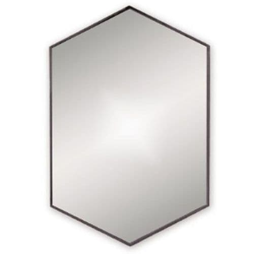 Origins Living Docklands Hexagonal Mirror Black B375516