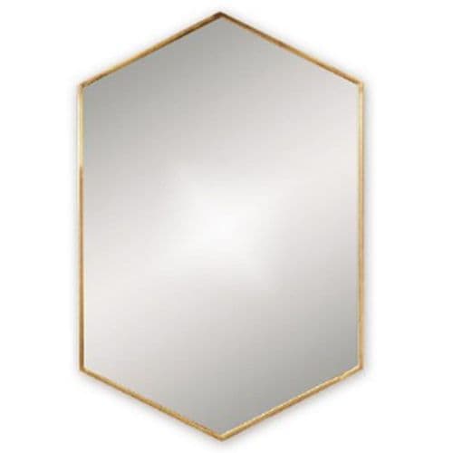 Origins Living Docklands Hexagonal Mirror Brushed Brass B375509