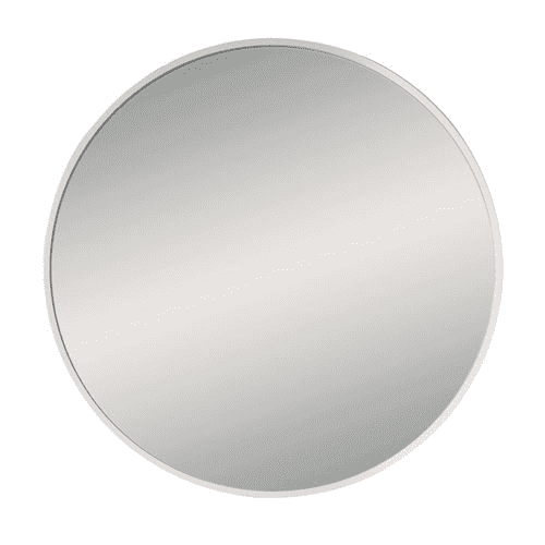 Origins Living Docklands Round Mirror White 80cm B375684