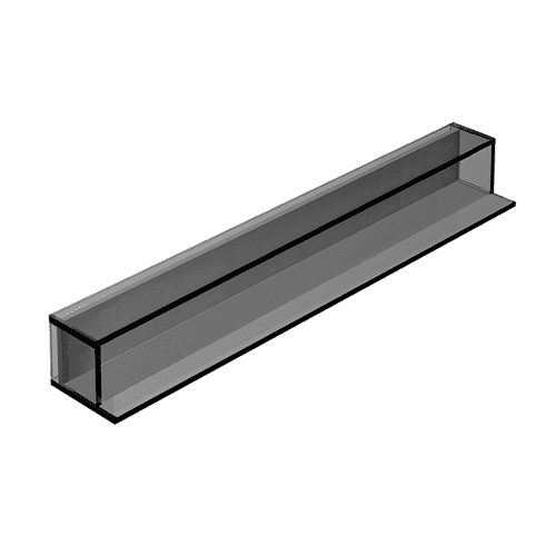 Origins Living Pier Black Glass Box Shelf 50 - B008561