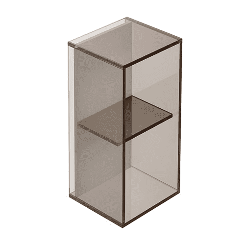 Origins Living Pier Bronze Glass 2 Box Rectangular Shelf - B008462