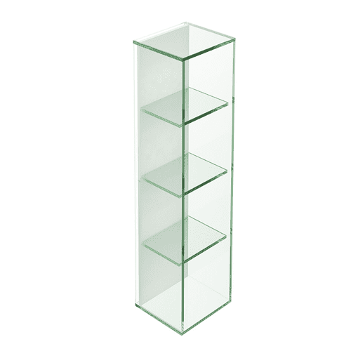 Origins Living Pier Clear Glass 4 Box Rectangular Shelf - B008486