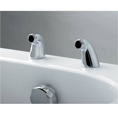 Paini 3'' Bath Pillars (Pair) Chrome 53CR172S-53CR173D