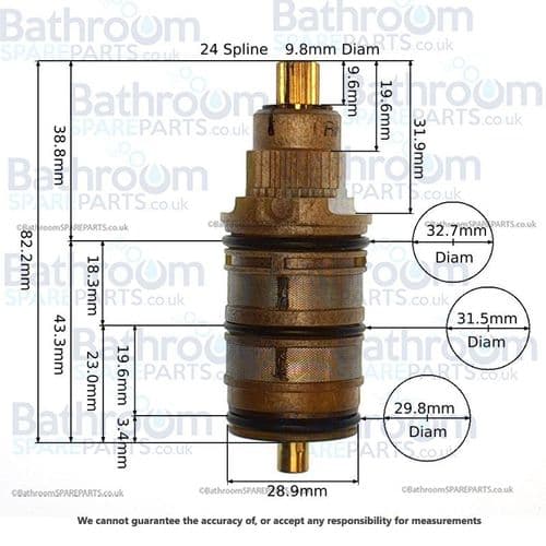 Paini 78CR690TH341UK Thermostatic Cartridge 2TCC959