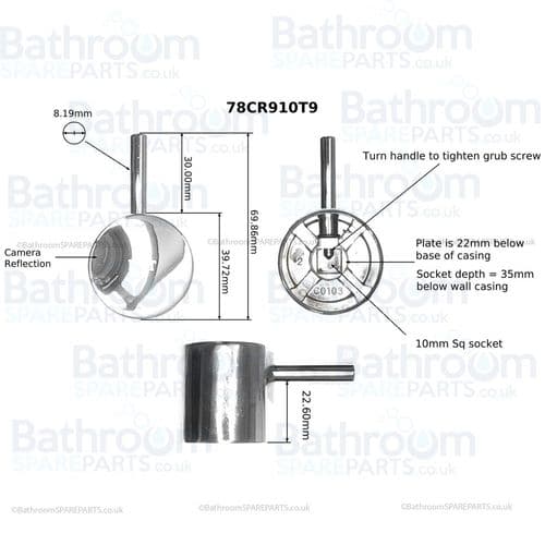 Paini Cox 545 Handle Complete 78CR910T9