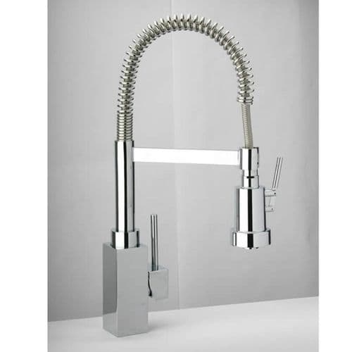 Paini Dax Sink Mixer c-w Spring & Swivel Spray Chrome 84CR557PUK