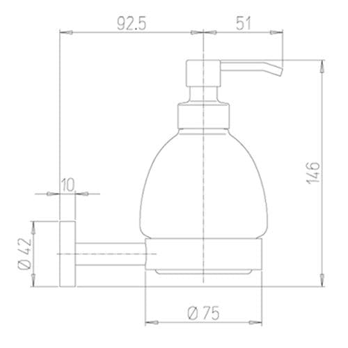 Paini Pixel Soap Dispenser Chrome 81CR031BI