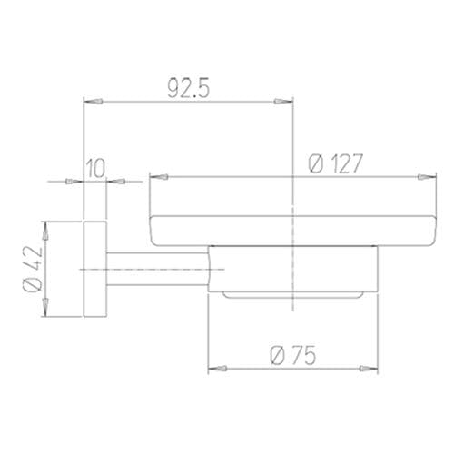 Paini Pixel Soapdish Chrome 81CR021BI