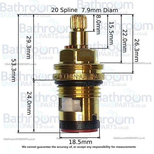 Paini Torlan Anti-Clockwise Close Valve 53CC581AS
