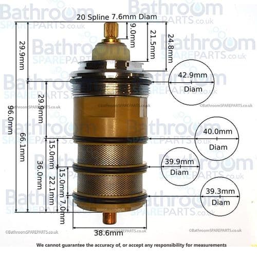 Pegler Oka Valve Thermostatic Cartridge 854144