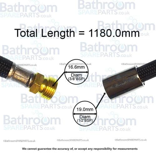 Perrin & Rowe 1180MM Mayfair Spray Hose 9.28426CP