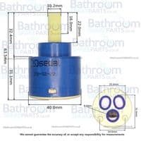 Perrin & Rowe 40mm  Mono Cartridge 08EN40FAZ00