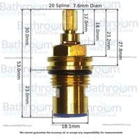 Perrin & Rowe Basin Pair Of  1/4 Turn Valves 9.131479