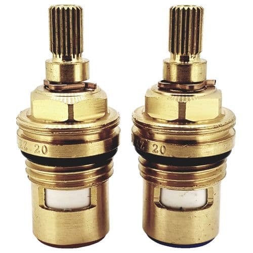 Perrin & Rowe Basin Pair Of 1/4 Turn Valves 9.131479